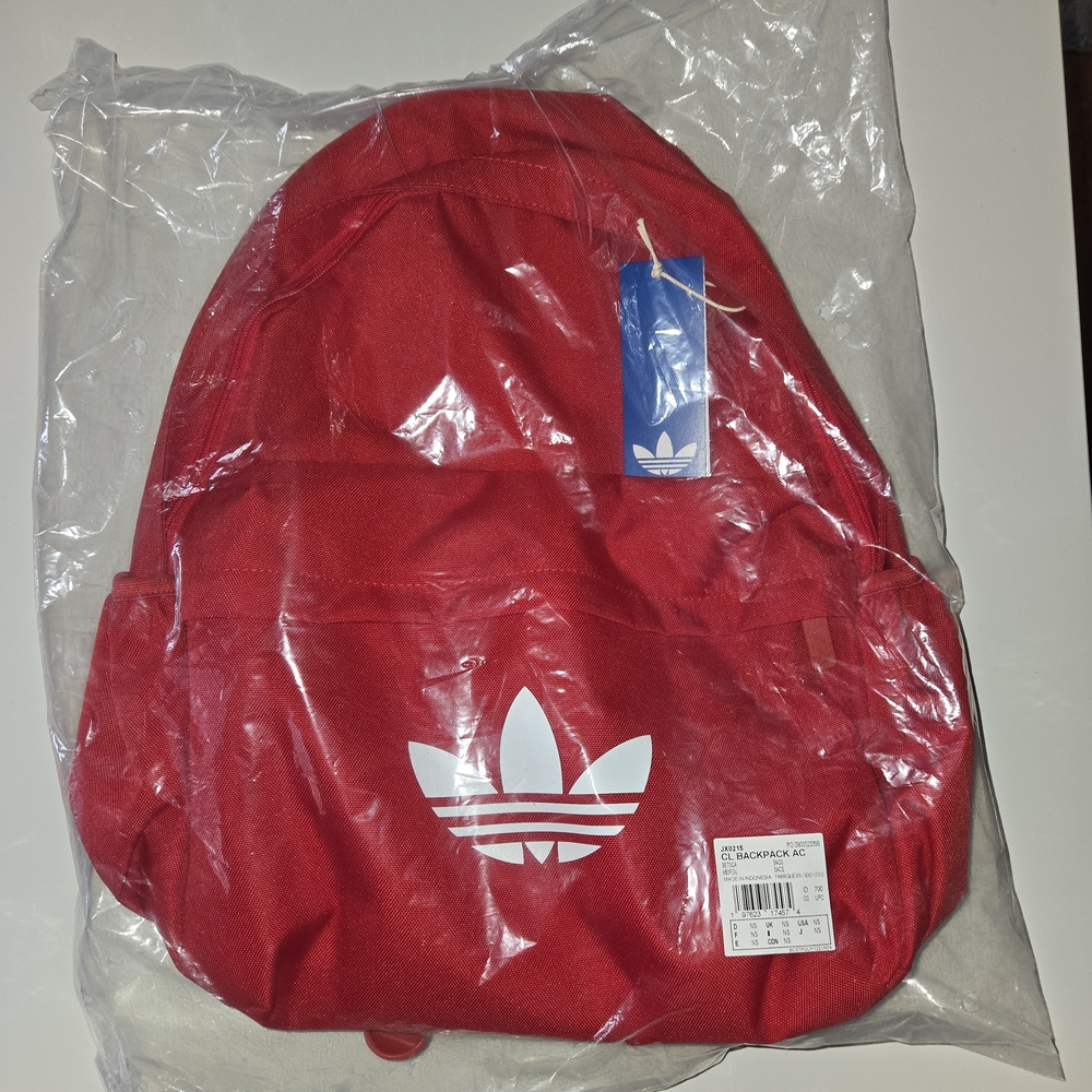 Brand New Adidas Bright Red Backpack